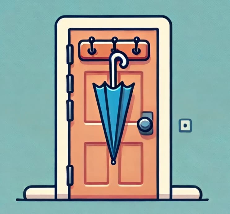 Umbrella by the door